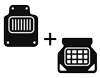 Fußraum und Kofferraum Set